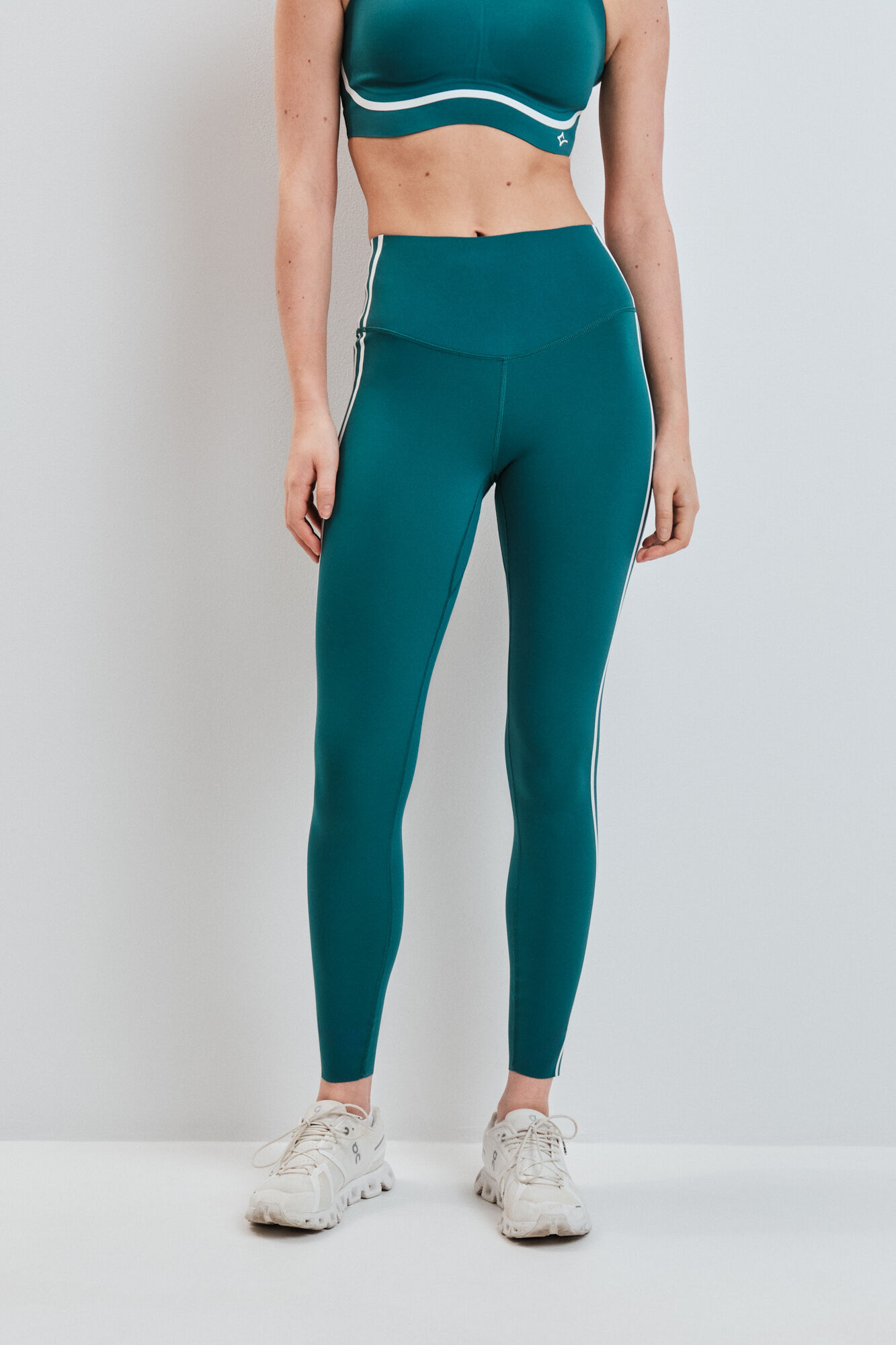 Dash and Stars Leggings COMPRESSIVE largo verde verde