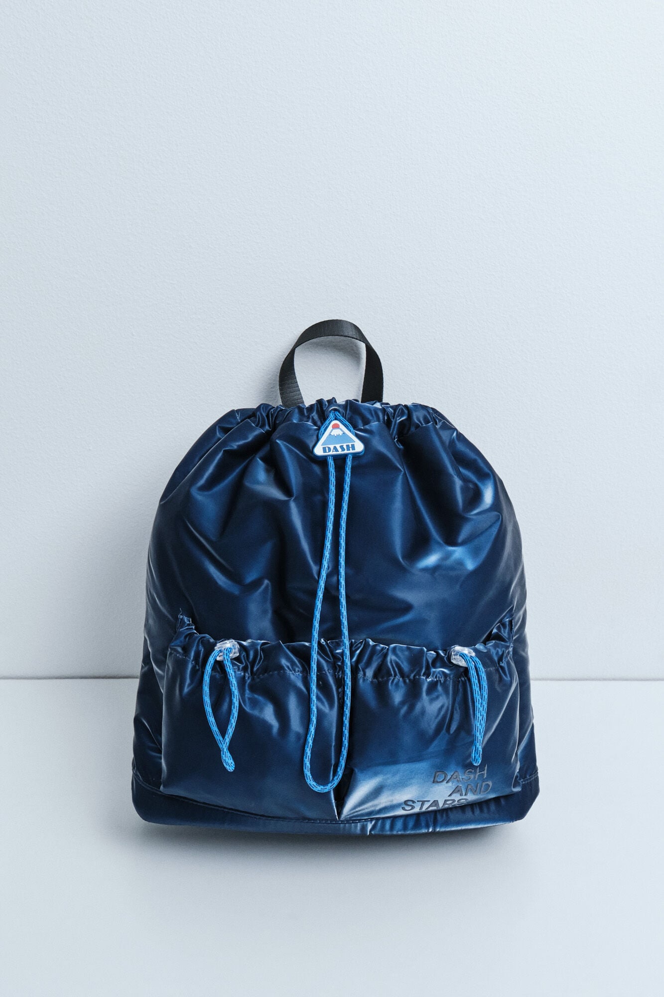 0 Mochila desportiva azul metalizado