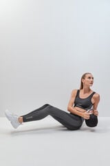 Dash and Stars Legging comprida SEAMLESS COMFORT cinza cinzento