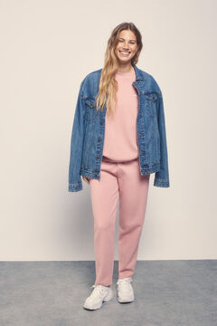 Dash and Stars Moletom de Sweatshirt piqué rosa rosa