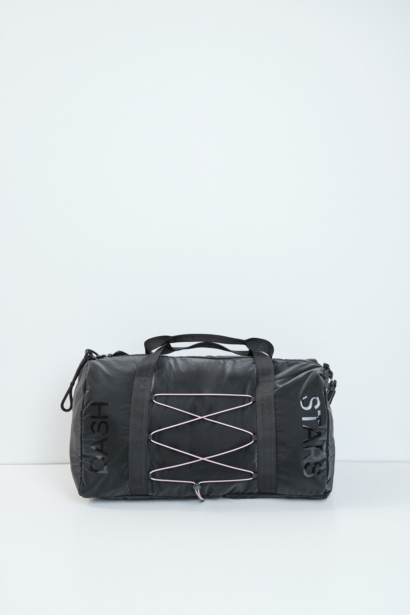 Dash and Stars Mala desportiva "duffle" preta preto