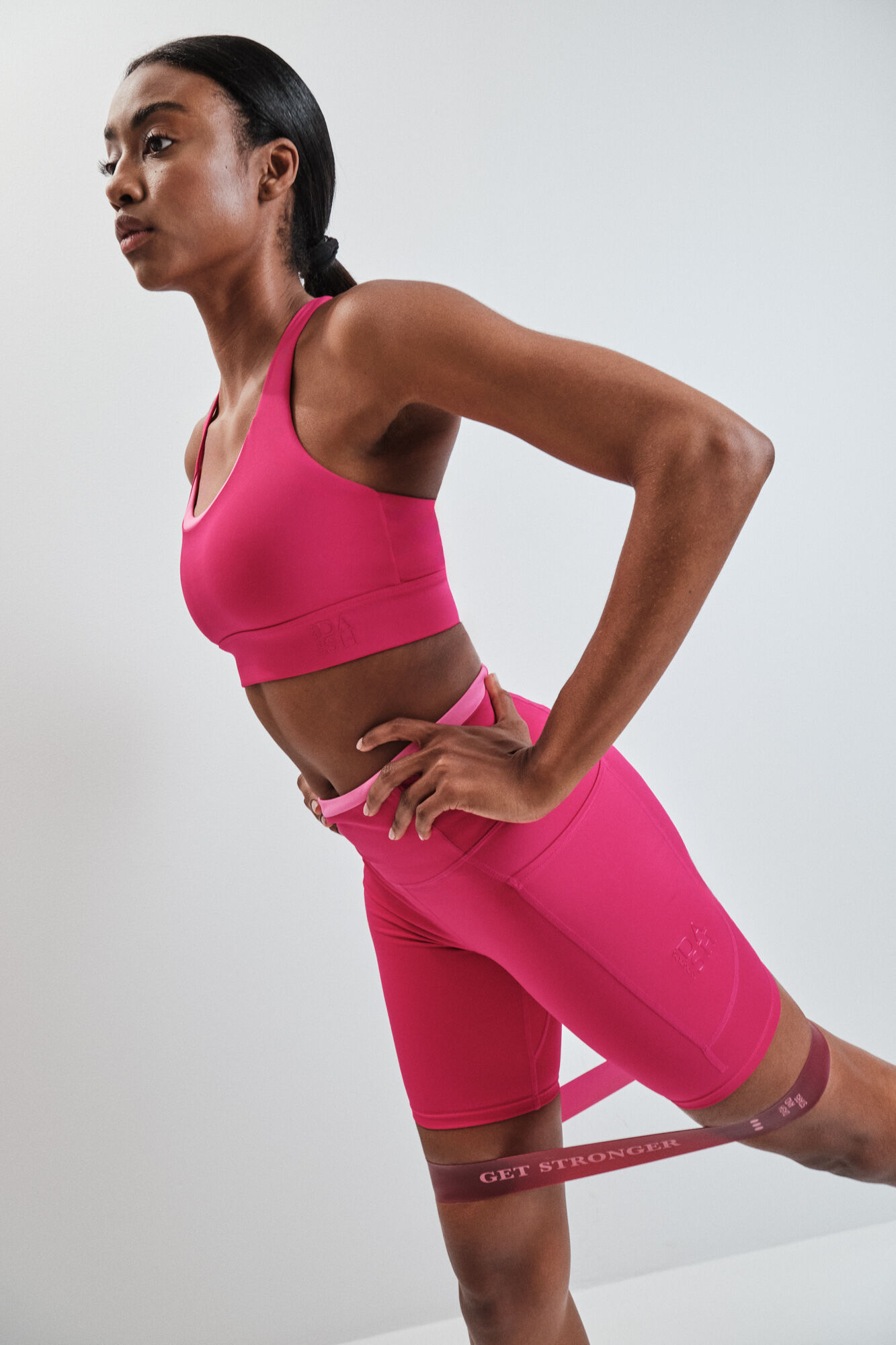 Dash and Stars Legging ciclista 4D STRETCH rosa