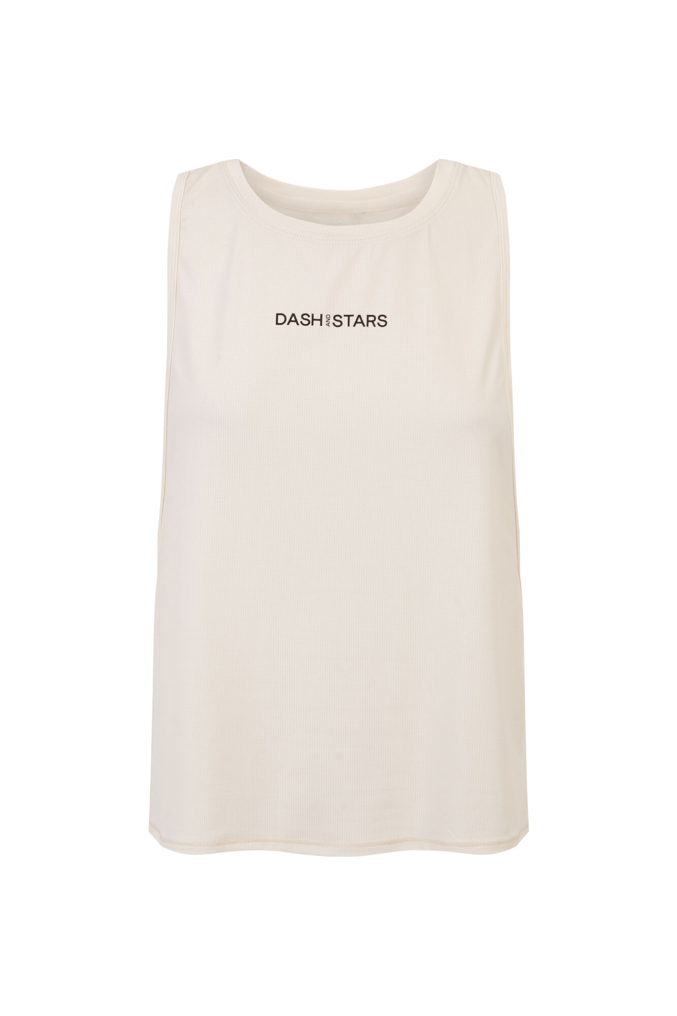 Dash and Stars Camiseta t&eacute;cnica sin mangas blanco beige