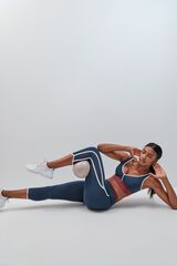 Dash and Stars Leggings crop 4D STRETCH azul oscuro azul