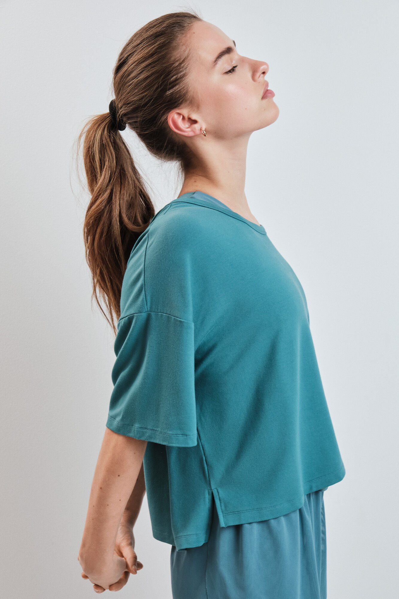 Dash and Stars T-shirt manga curta extrassuave verde verde