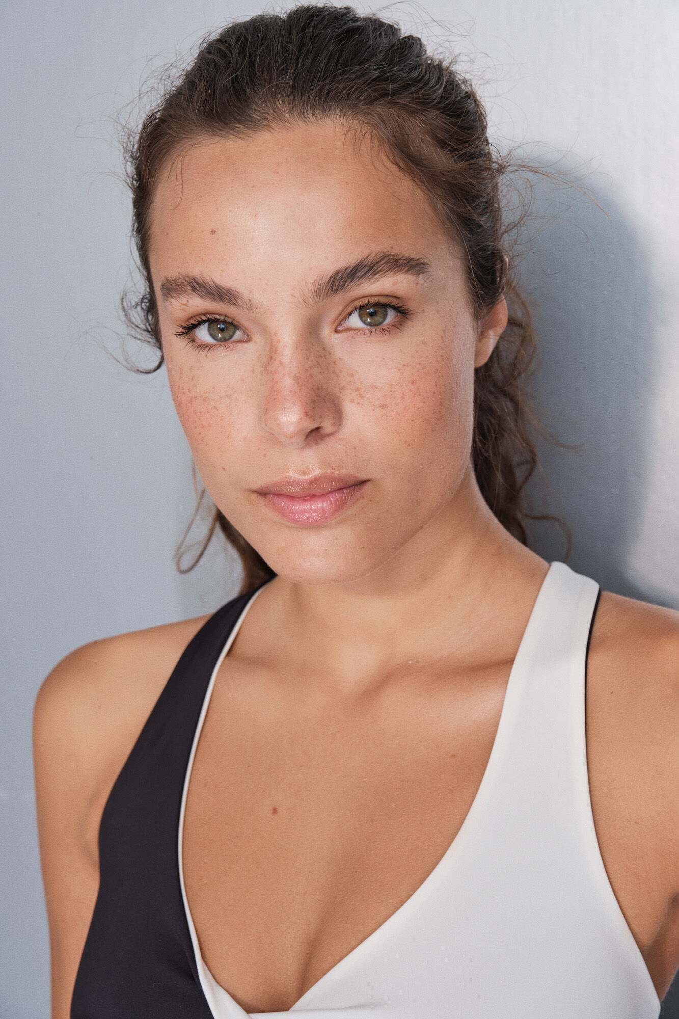 Dash and Stars Soutien desportivo 4D Stretch preto e branco preto