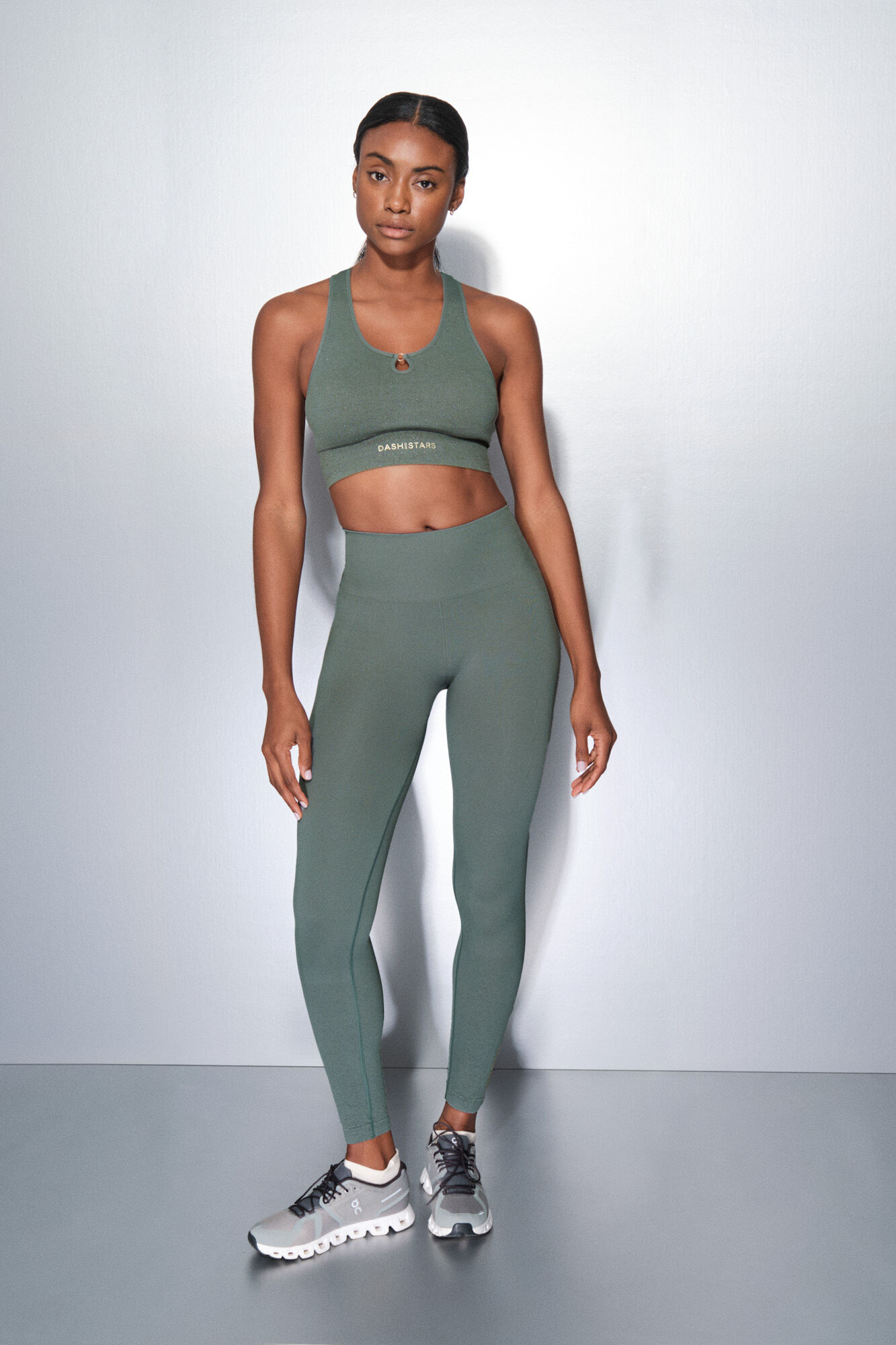 Dash and Stars Leggings SEAMLESS COMFORT verde verde