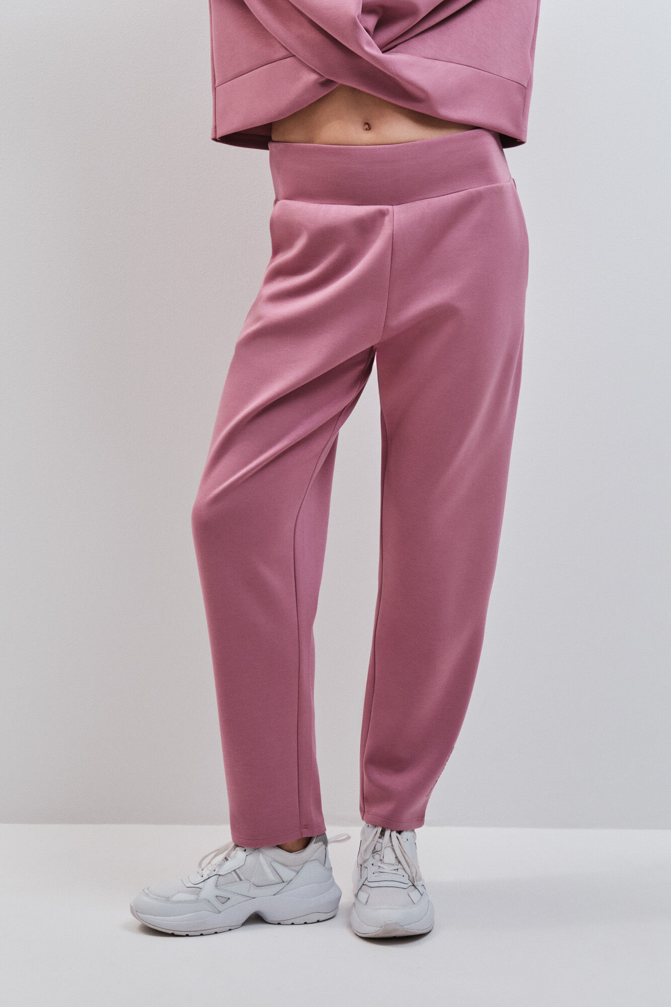 Dash and Stars Cal&ccedil;a comprida jogger soft touch rosa