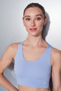 Dash and Stars Soutien desportivo reversível lilás e branco azul
