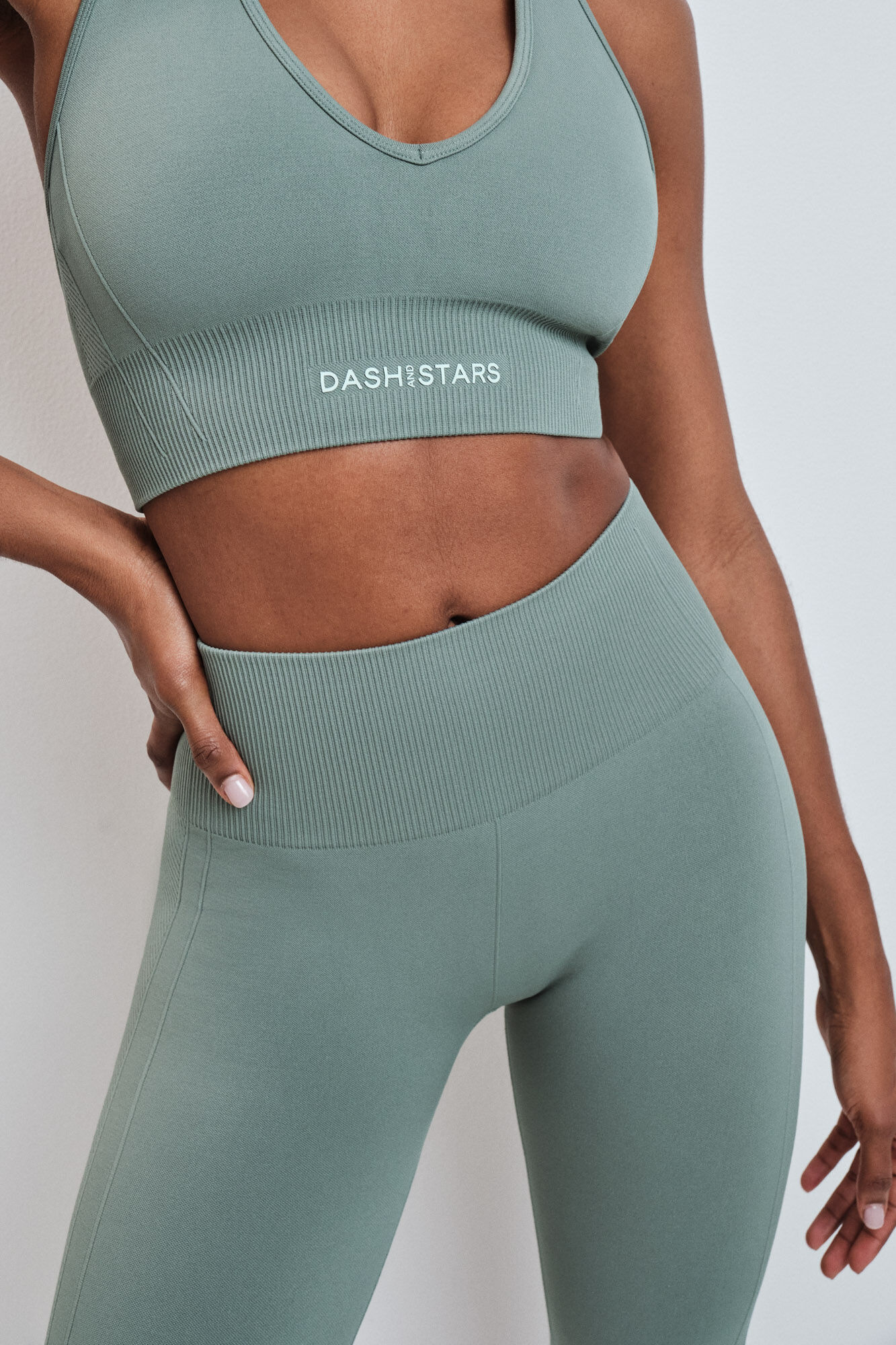 Dash and Stars Legging comprida SEAMLESS COMFORT verde verde