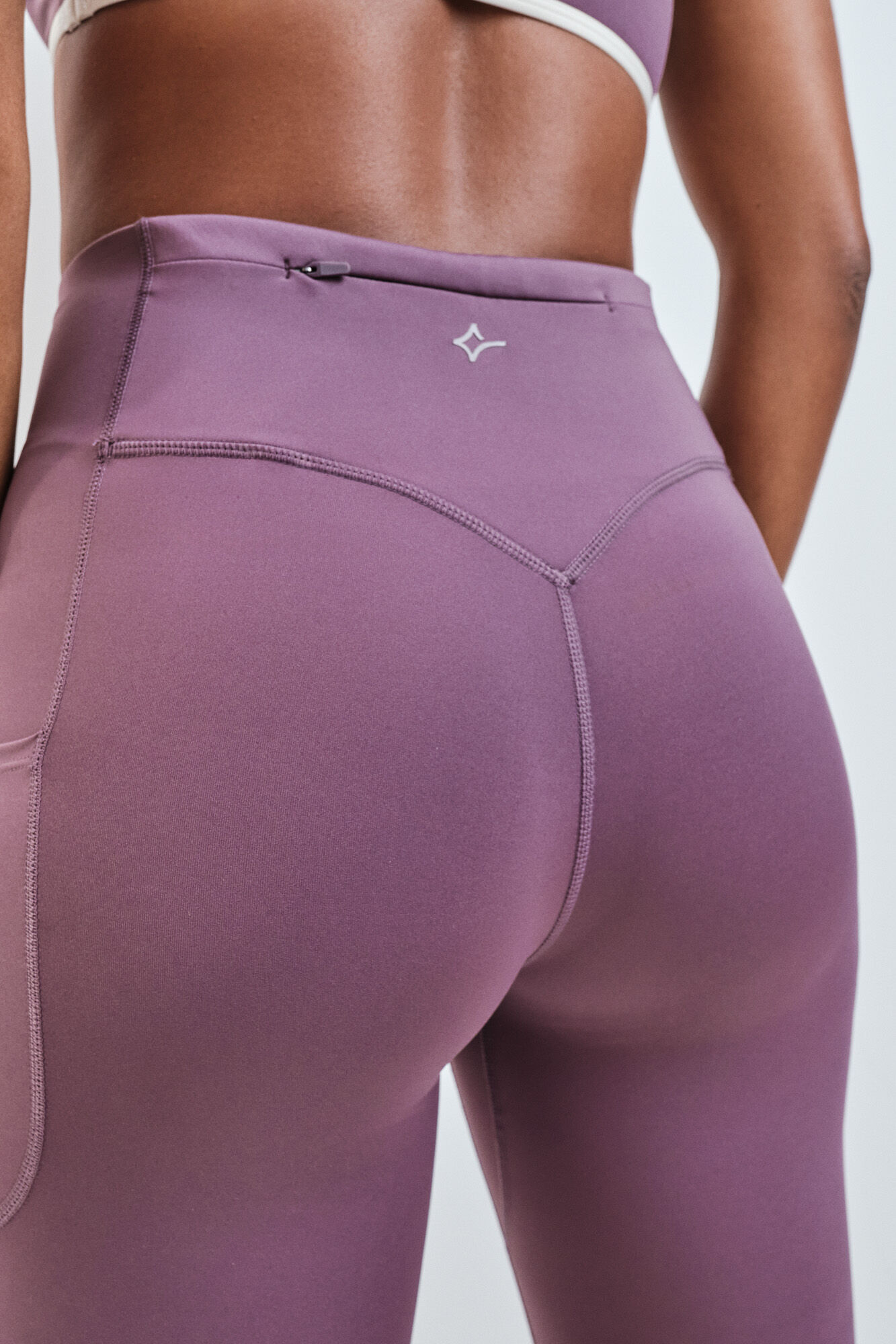 Dash and Stars Leggings largos 4D STRETCH morado