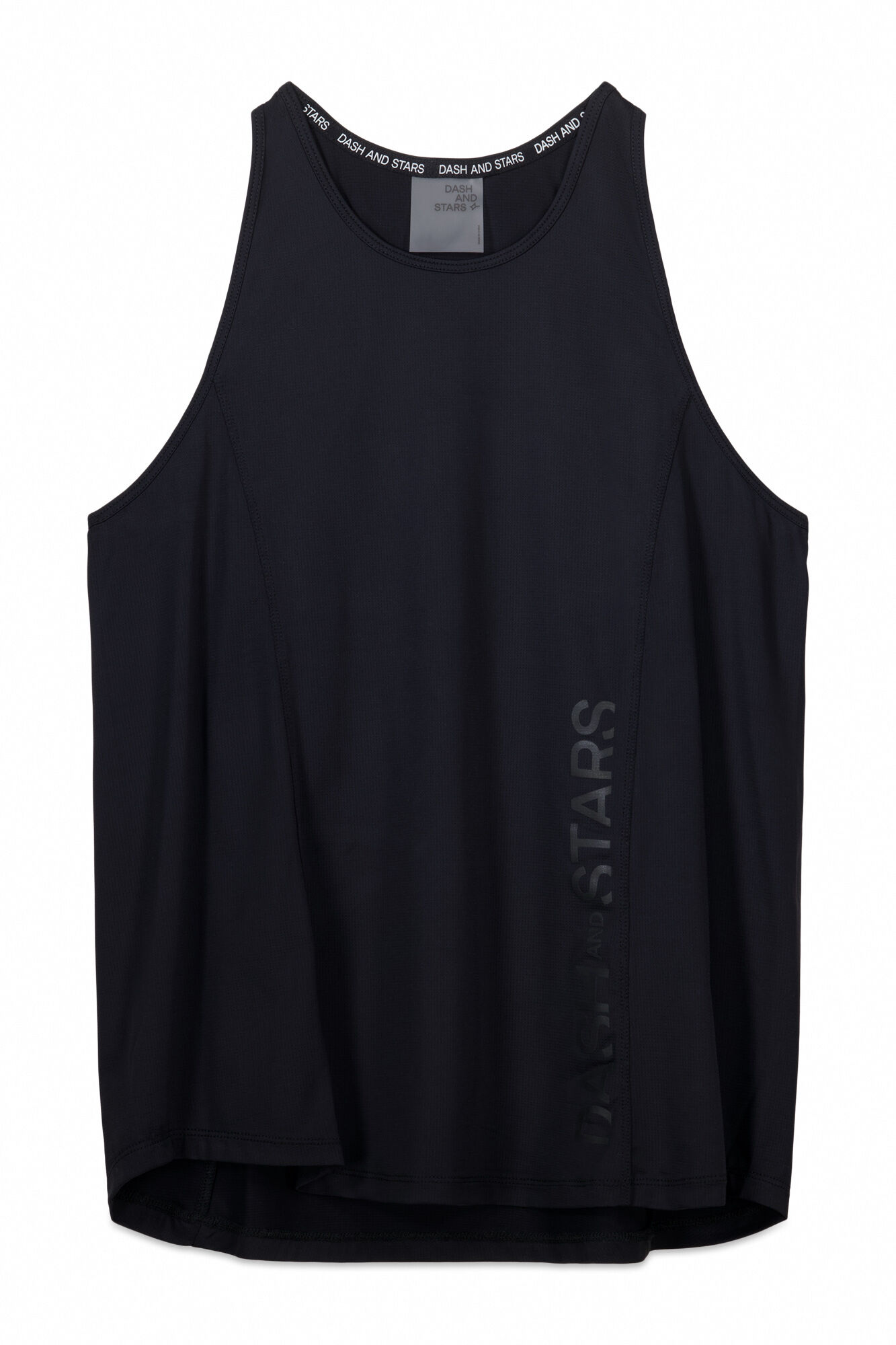 Dash and Stars Camiseta microfibra halter negra negro
