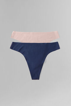 Dash and Stars Pacote 2 tanga cortada a laser  azul