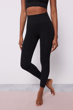 Dash and Stars Leggings pretas Seamless Comfort preto