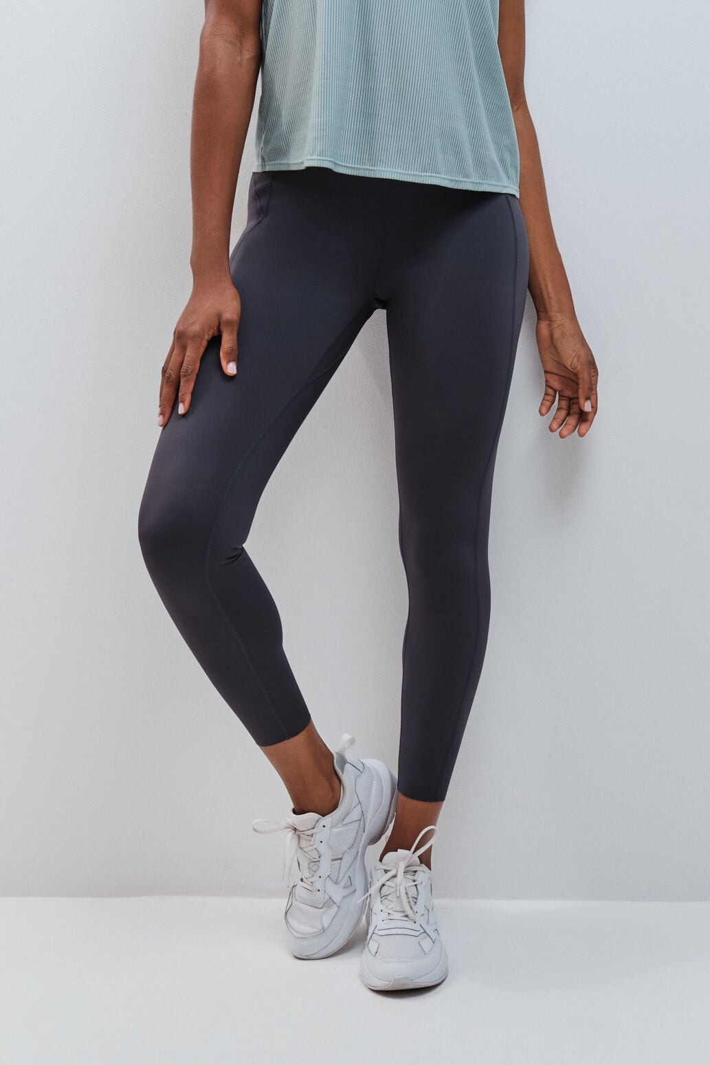 Dash and Stars Leggings COMPRESSIVE comprido cinzento cinzento