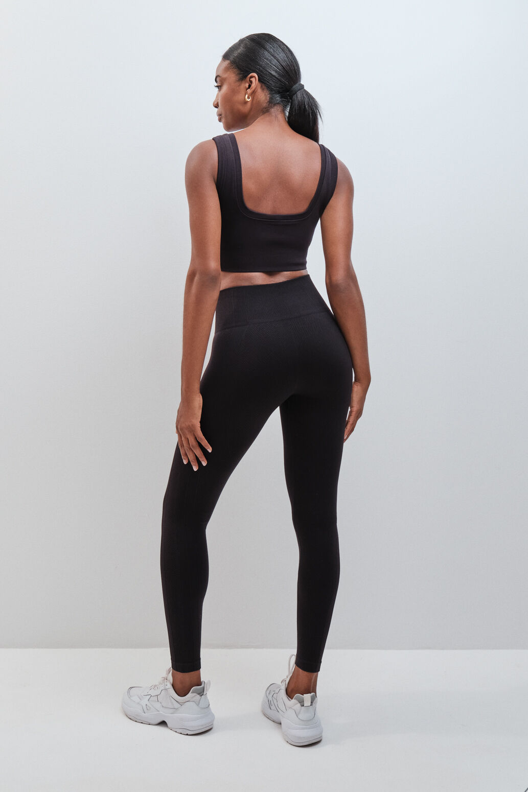 Dash and Stars Leggings compridos SEAMLESS COMFORT preto preto