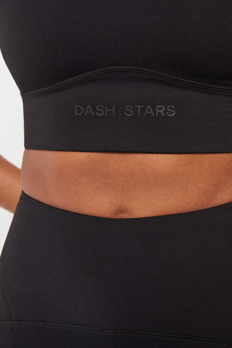 Dash and Stars Sujetador deportivo negro Soft Move negro