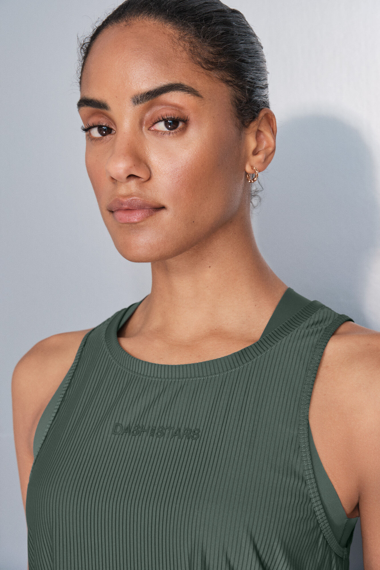 Dash and Stars Camiseta halter verde verde