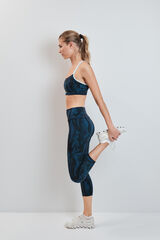 Dash and Stars Legging curto estampado 4D STRETCH verde verde