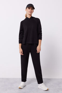 Dash and Stars Sudadera capucha tacto suave negro negro