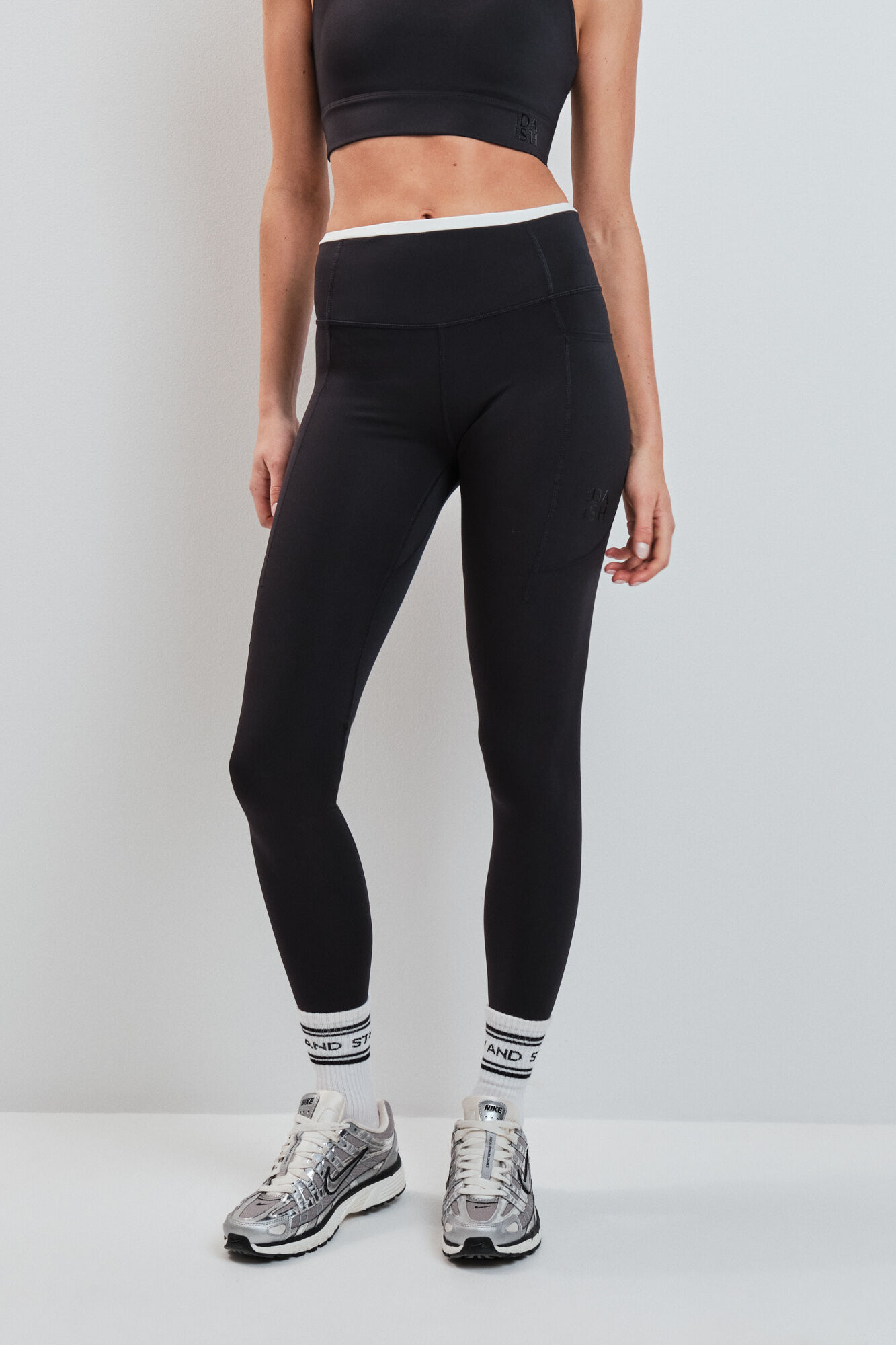 Dash and Stars Legging 4D STRETCH preto preto