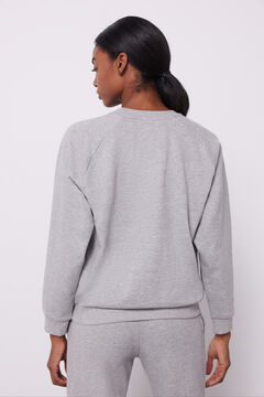 Dash and Stars Sudadera algodón logo gris gris