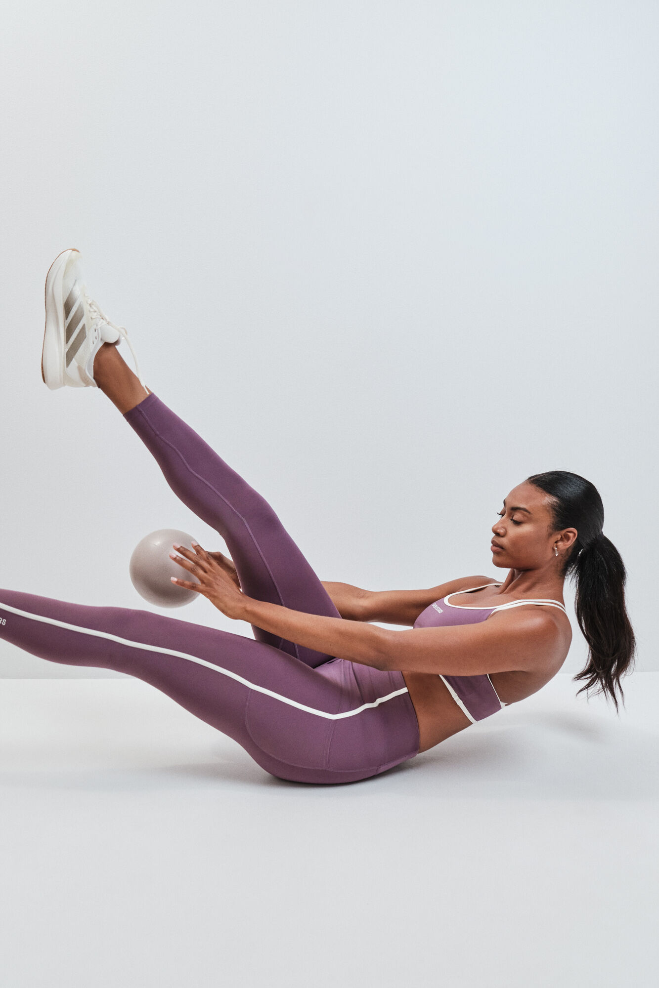 Dash and Stars Leggings largos 4D STRETCH morado