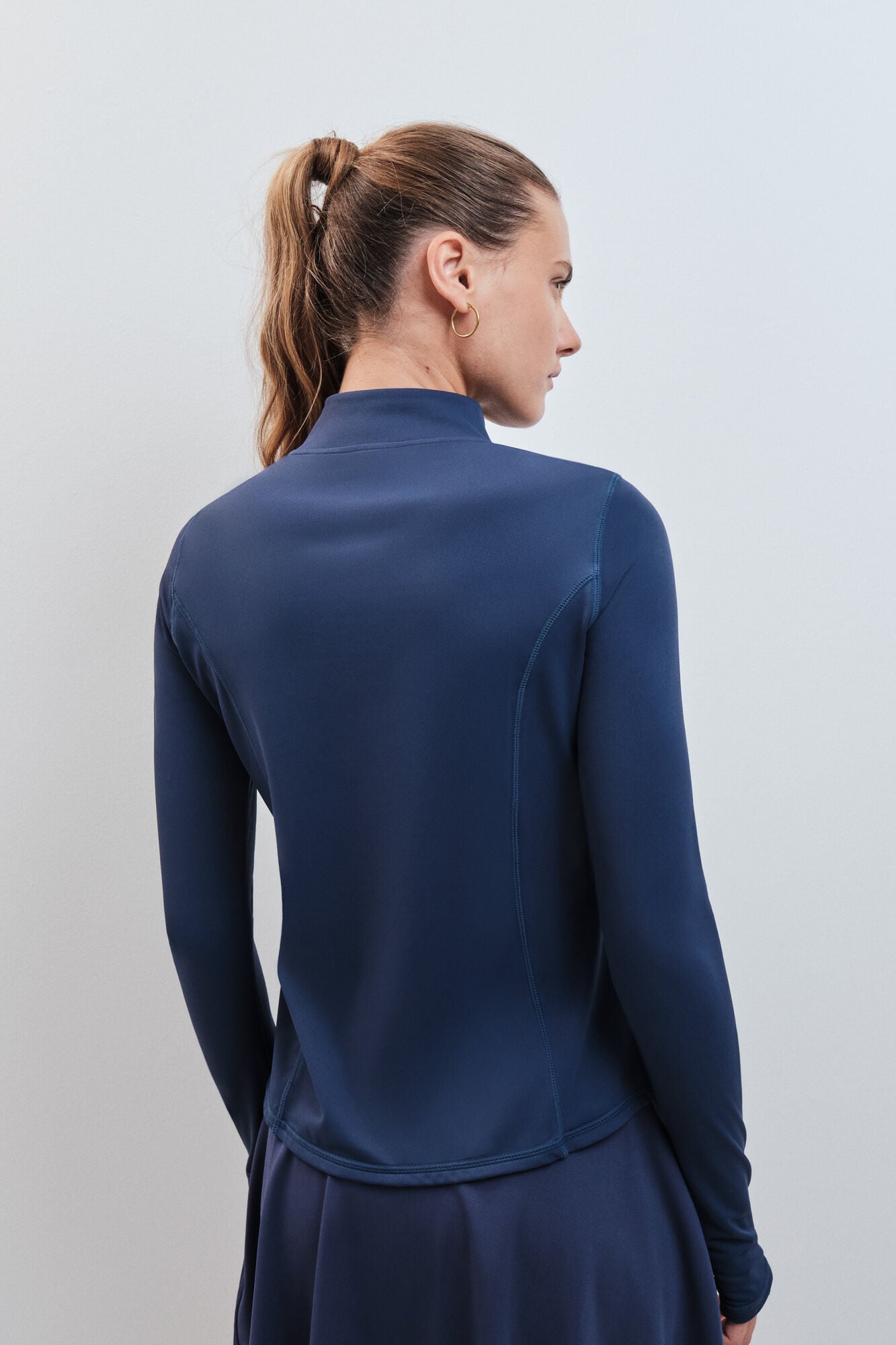 Dash and Stars Sweatshirt cintada de manga comprida azul azul