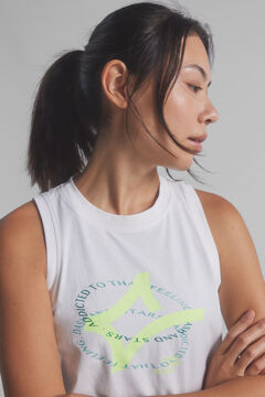 Dash and Stars Camisola 100% algodão marfim beige
