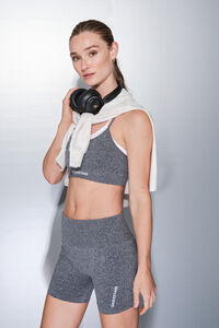 Dash and Stars Leggings de ciclismo cinza SEAMLESS COMFORT cinzento