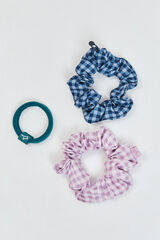 Dash and Stars Pack 3 mini el&aacute;sticos de cabelo branco