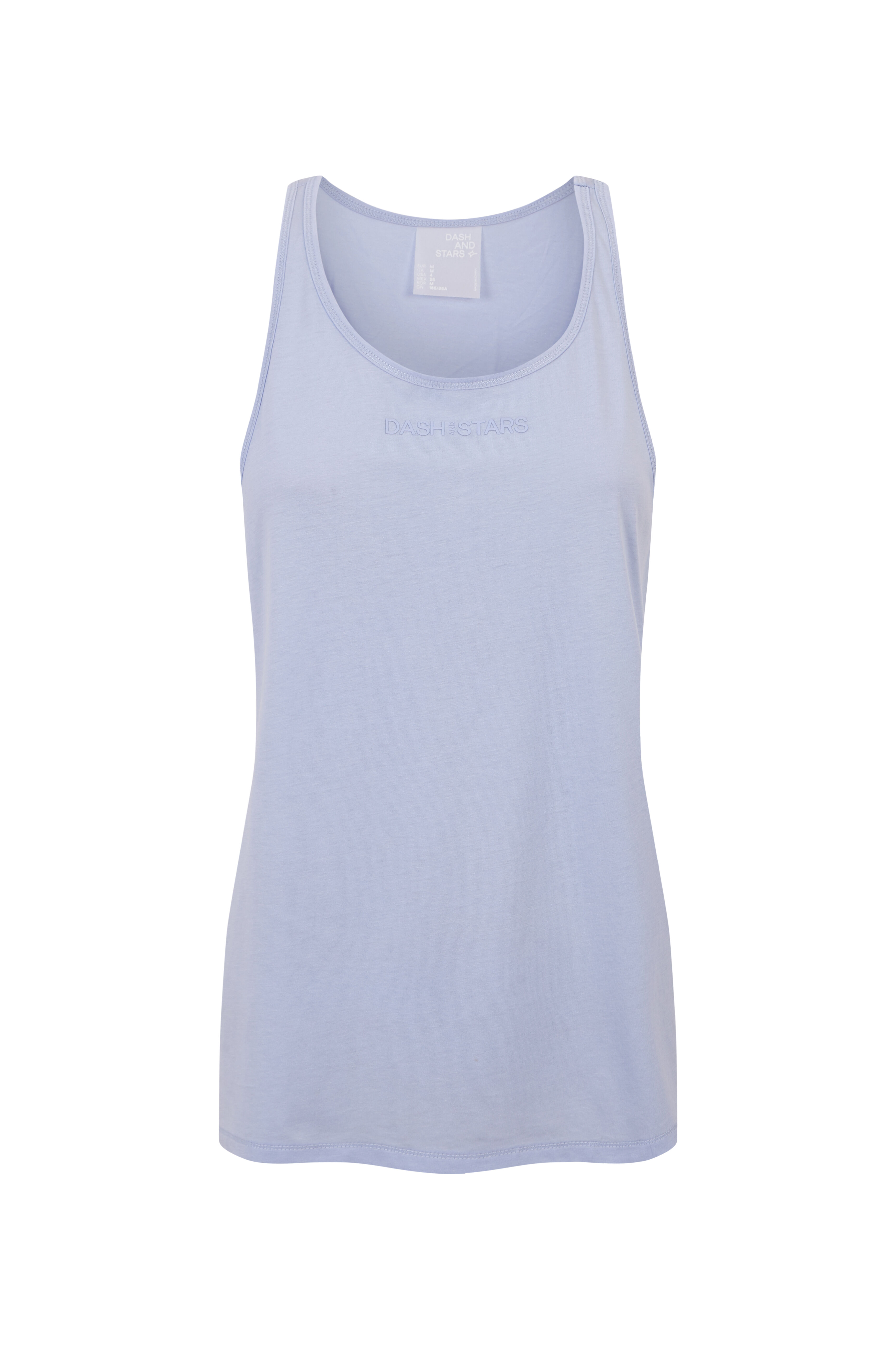 Dash and Stars T-shirt halter 100% algod&atilde;o azul azul