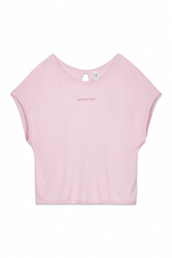 Dash and Stars Camiseta tejido extra suave rosa rosa