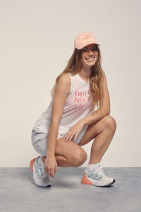Dash and Stars Camiseta sin mangas halter blanca beige