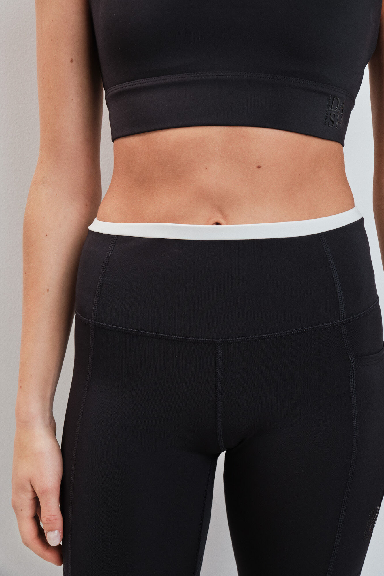 Dash and Stars Legging 4D STRETCH preto preto