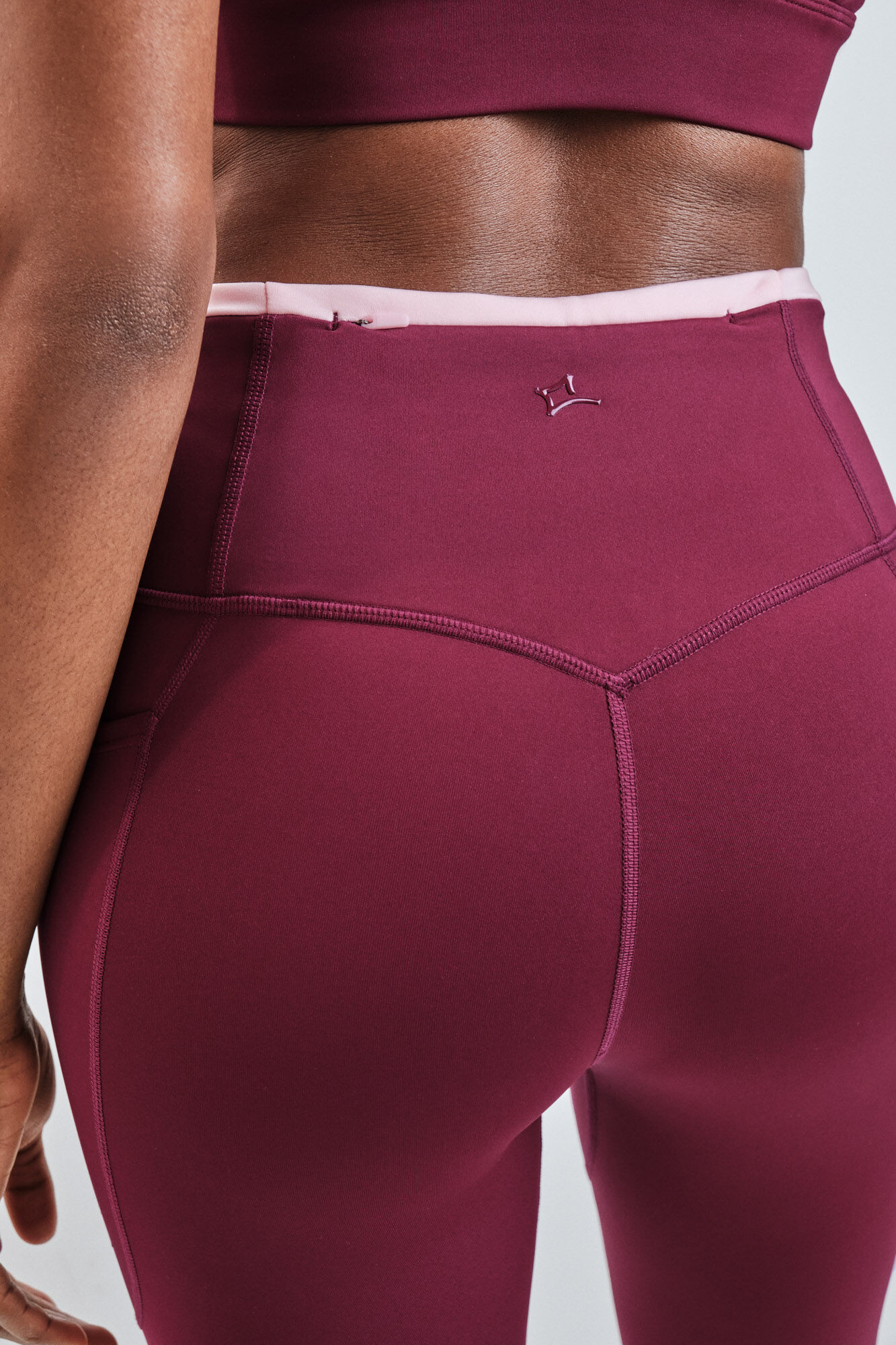 Dash and Stars Legging 4D STRETCH bordeaux vermelho