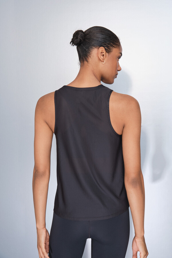 Dash and Stars Camiseta halter negro negro