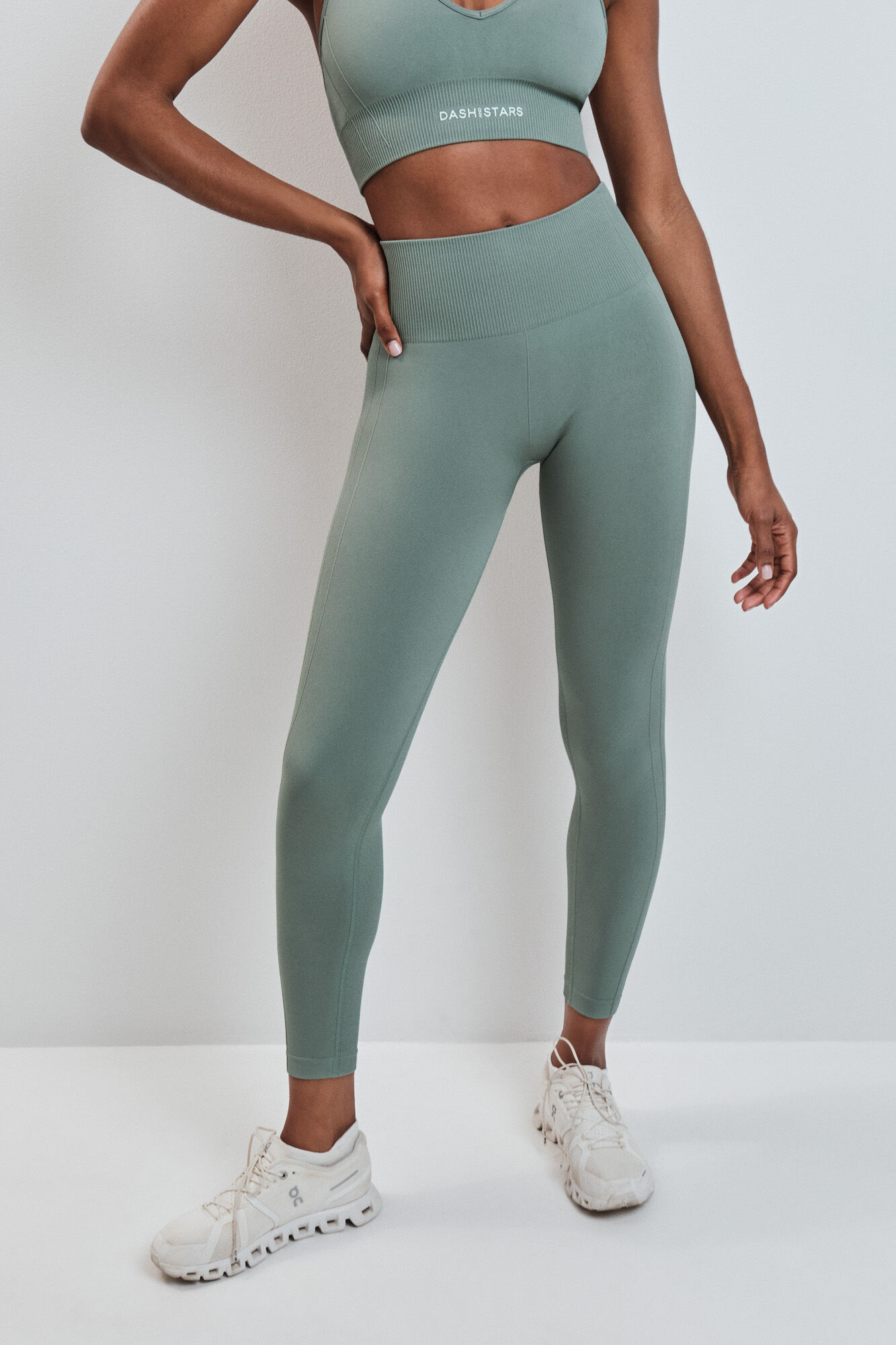 Dash and Stars Legging comprida SEAMLESS COMFORT verde verde