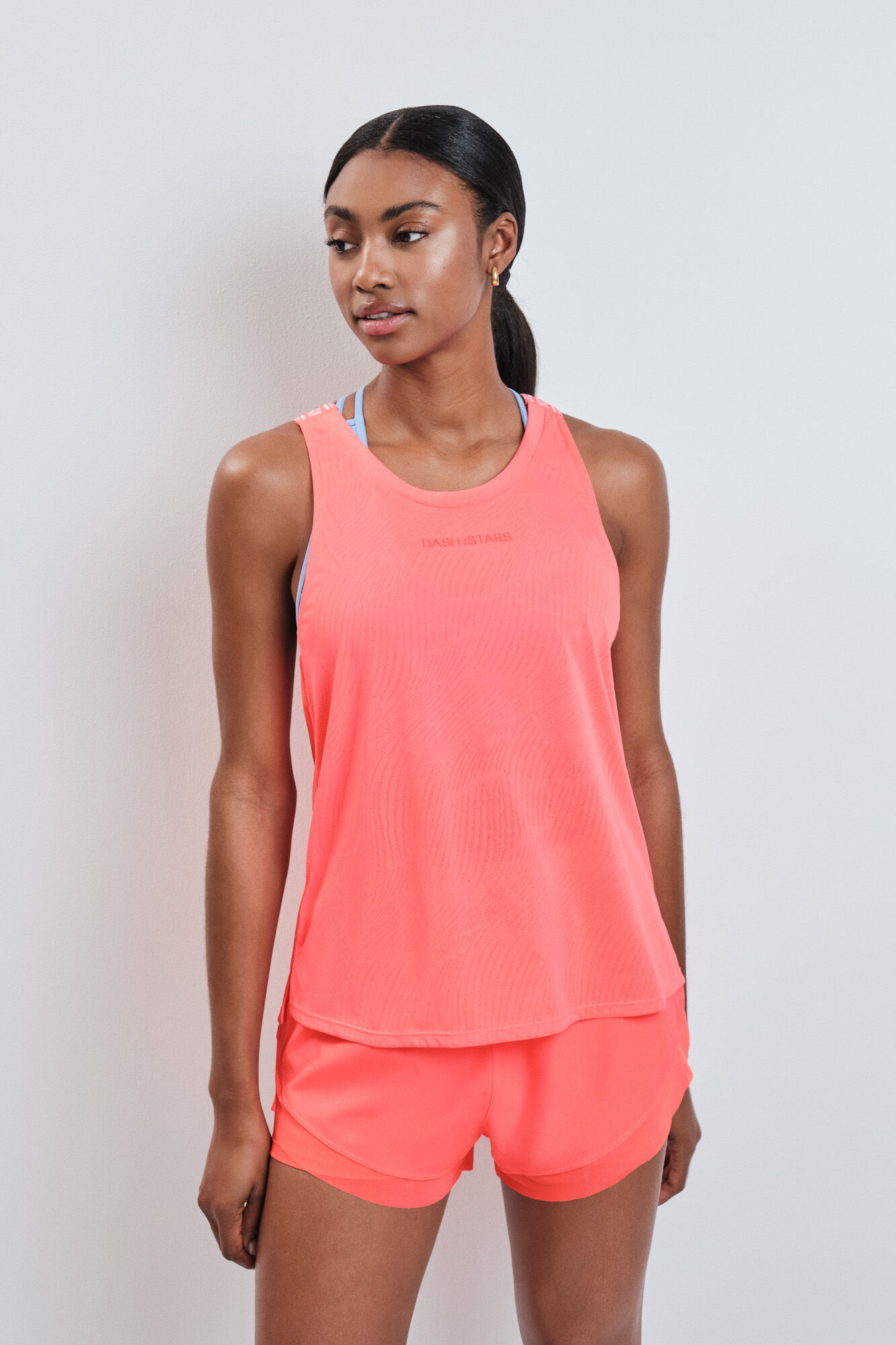 Dash and Stars T-shirt halter vermelha vermelho