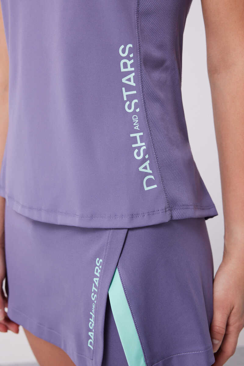 Dash and Stars Camiseta transpirable lila morado/lila