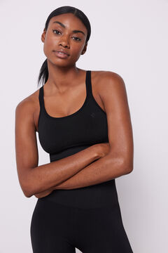 Dash and Stars Soutien desportivo preto Seamless Comfort preto