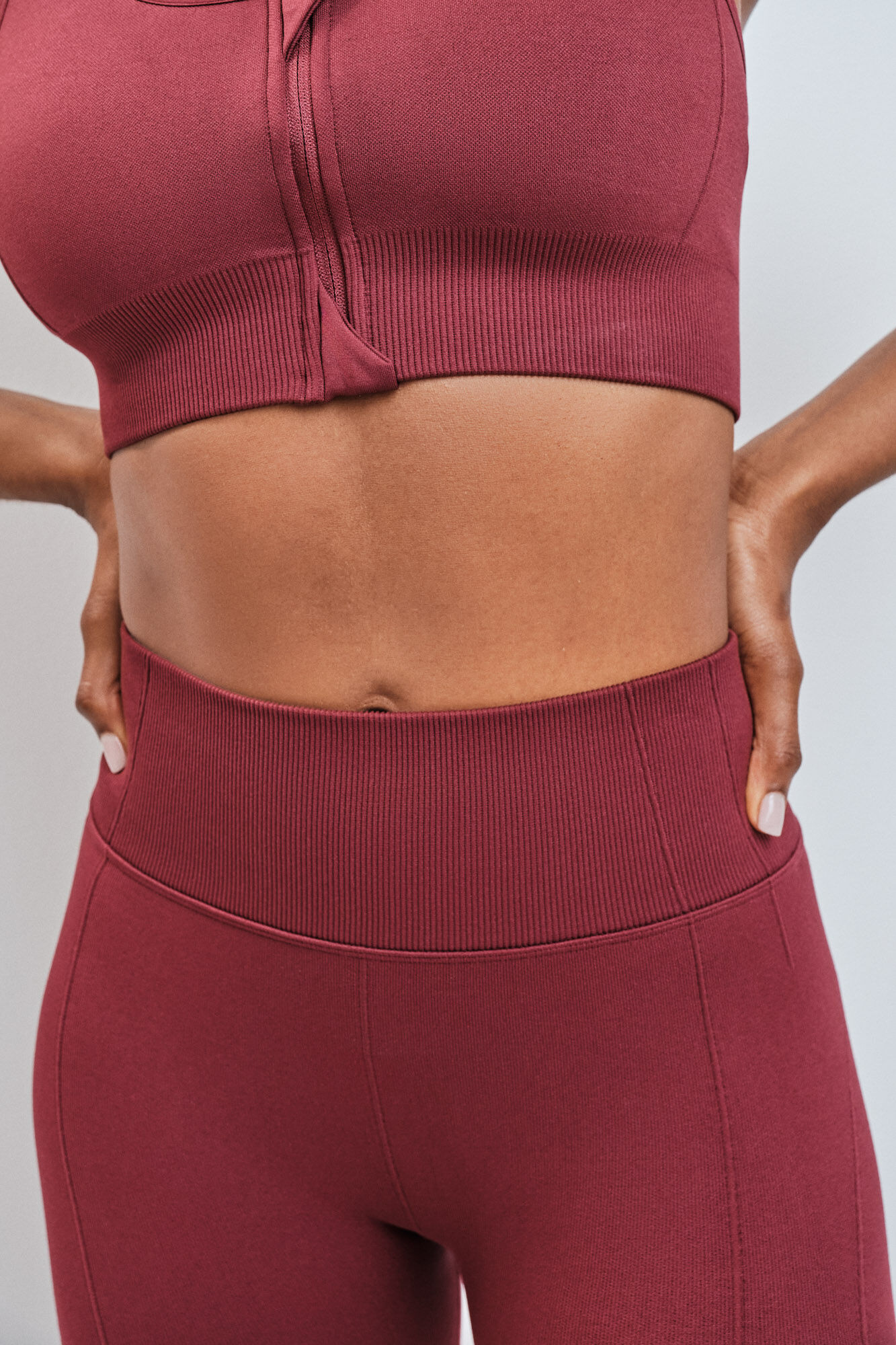 Dash and Stars Legging comprida vermelha SEAMLESS FIT vermelho