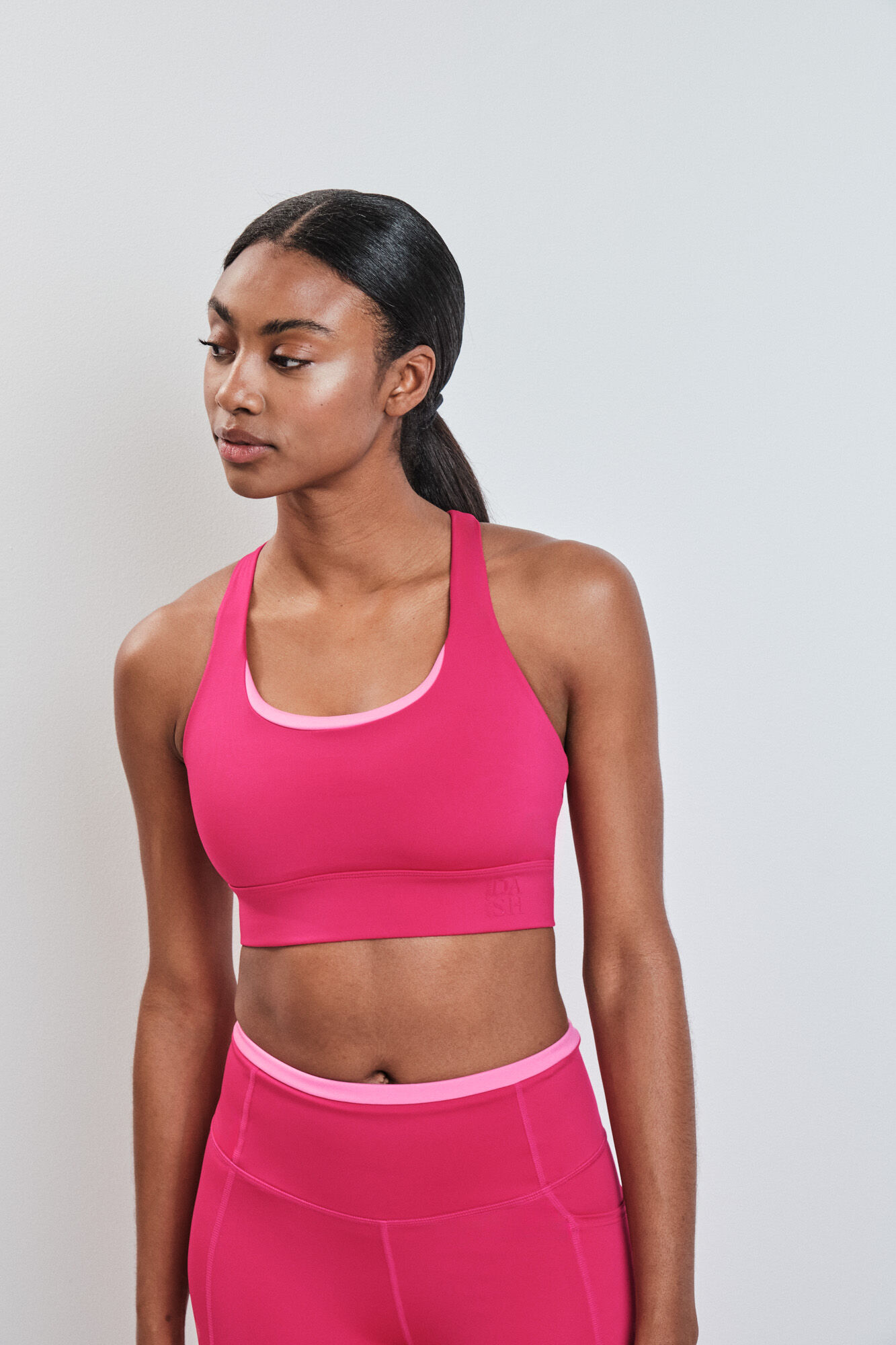 Dash and Stars Soutien desportivo 4D STRETCH rosa rosa
