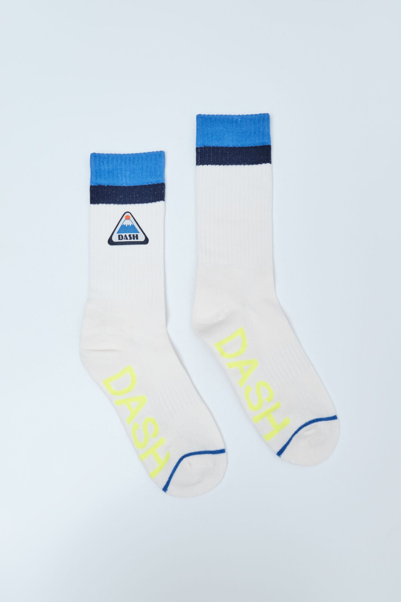 Dash and Stars Meias grossas de algod&atilde;o com logo