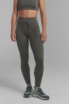 Dash and Stars Leggings 4D STRETCH kaki oscuro. beige