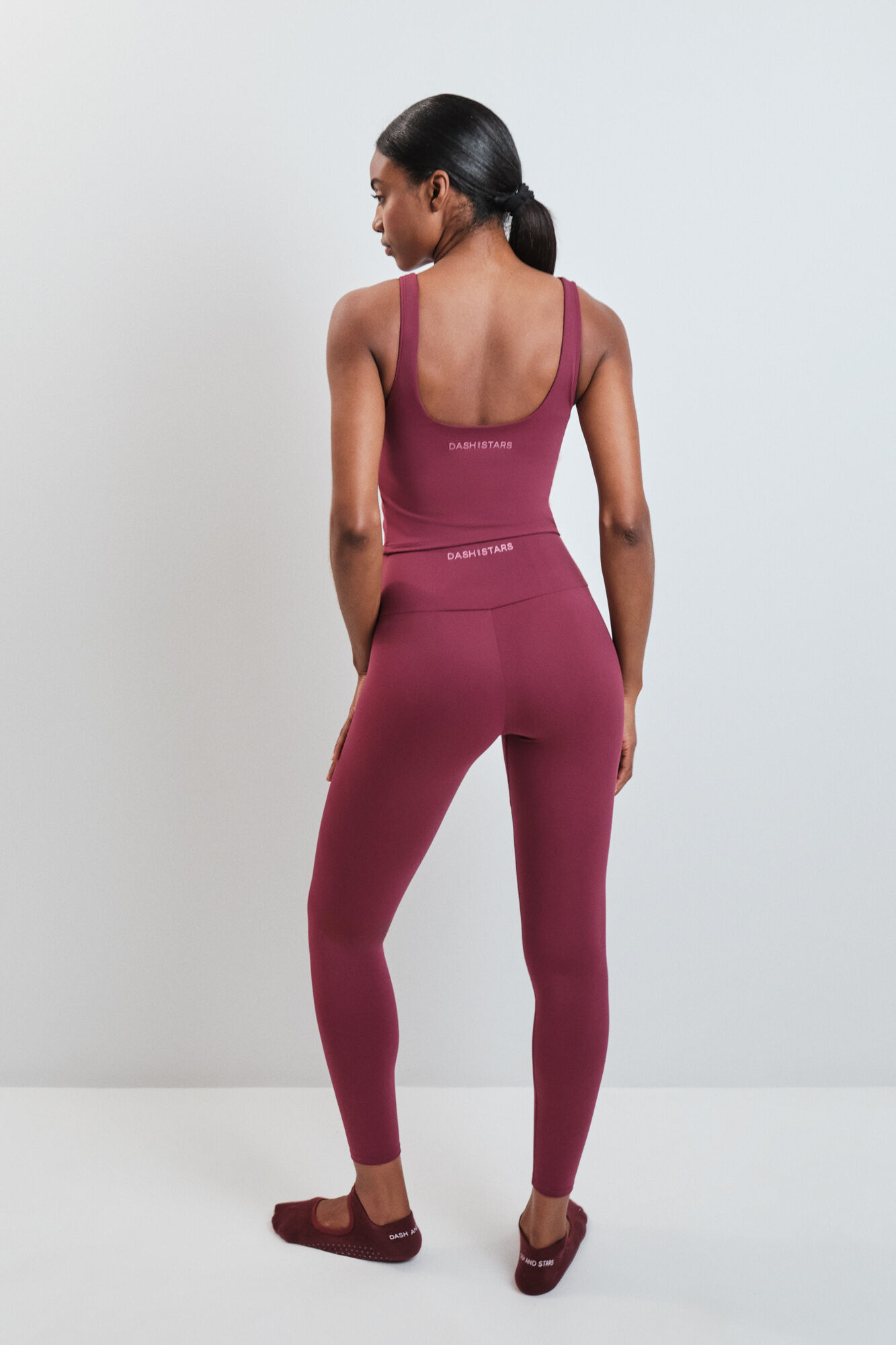 Dash and Stars Legging SOFT MOVE comprida granate vermelho