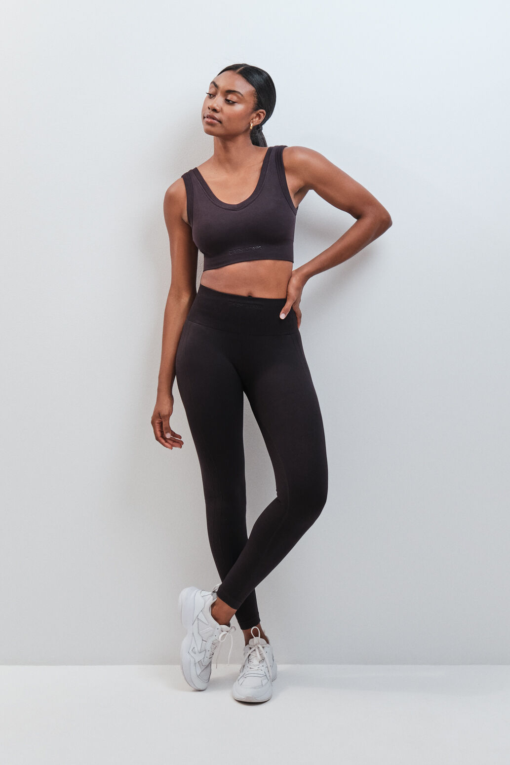 Dash and Stars Leggings compridos SEAMLESS COMFORT preto
