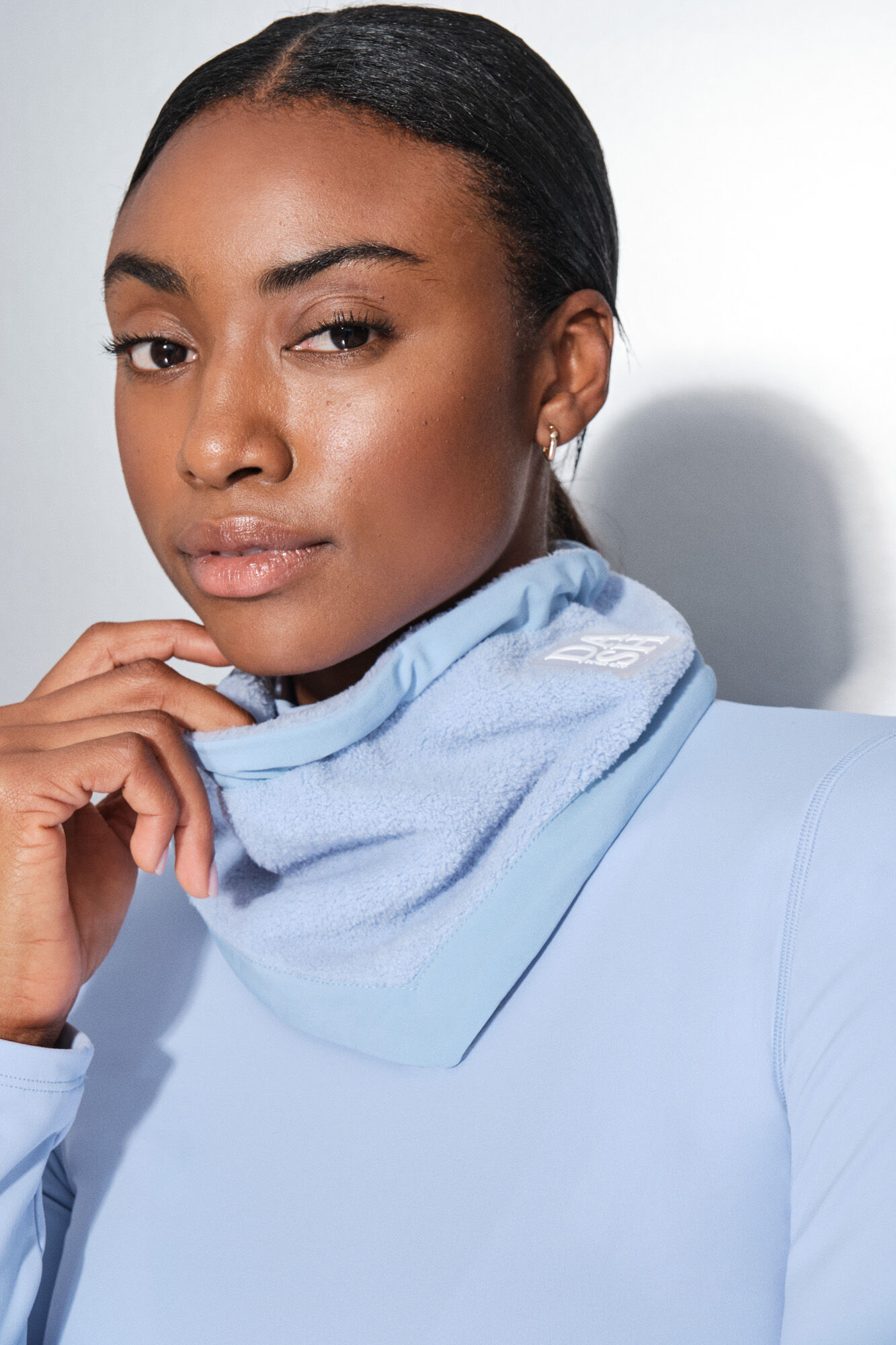 Dash and Stars Bandana polar azul beb&ecirc;