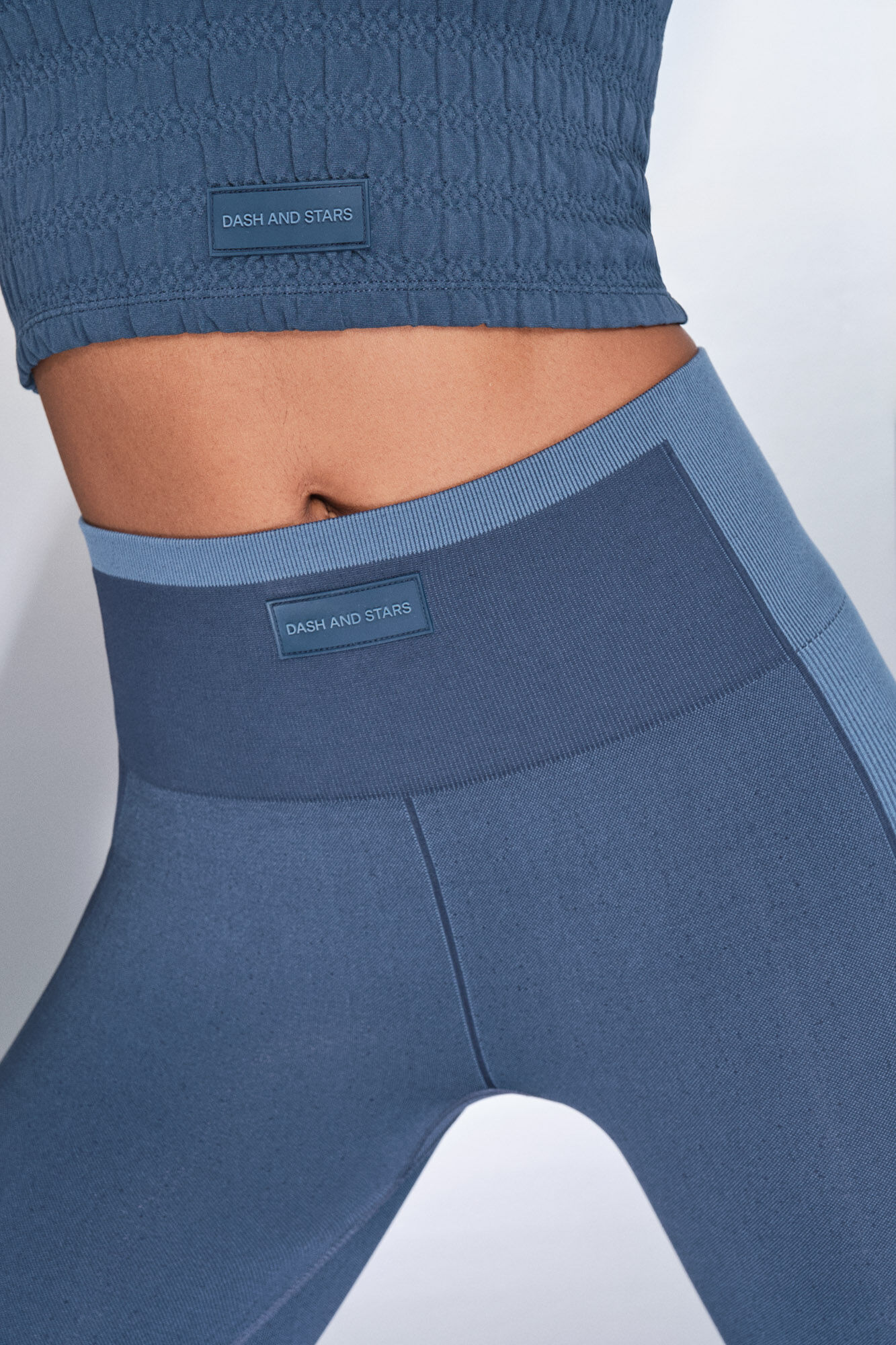 Dash and Stars Leggings largos SEAMLESS COMFORT azul azul