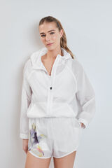 Dash and Stars Cal&ccedil;&otilde;es t&eacute;cnicos ultraleves em malha branco branco